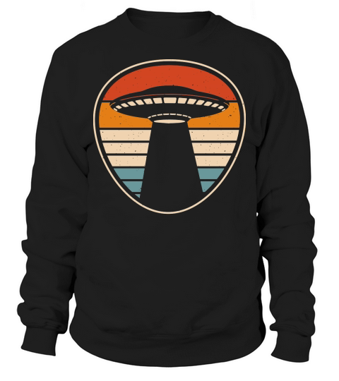 Vintage UFO Alien 12 Sweatshirt Unisex