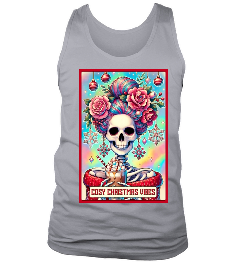 12.Christmas Skeleton Taro Cards Bundle Tank Top Unisex