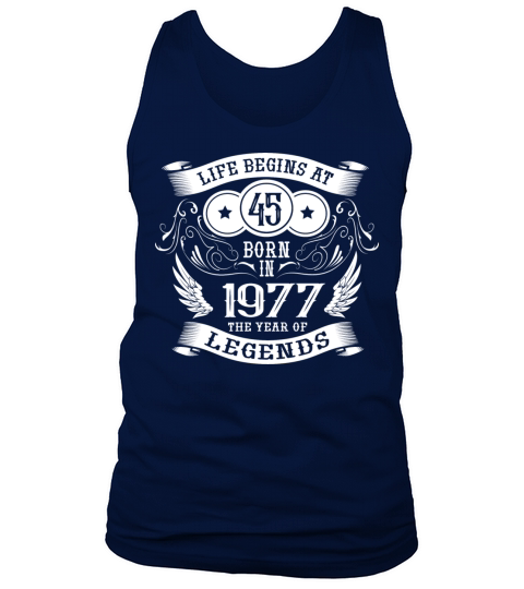 45th birthday sayings vintage 1977 birthday Tank Top Unisex