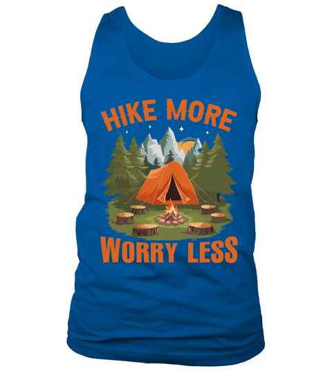Hike more worry less 03 Tank Top Unisex