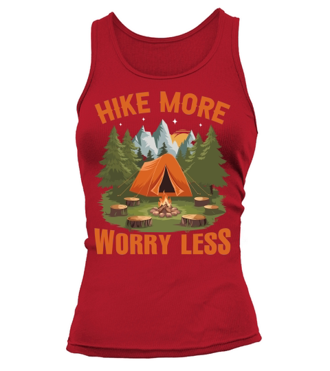 Hike more worry less 03 Tank top Woman