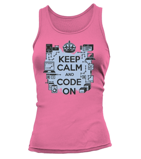 keep calm and code on Tank top Woman