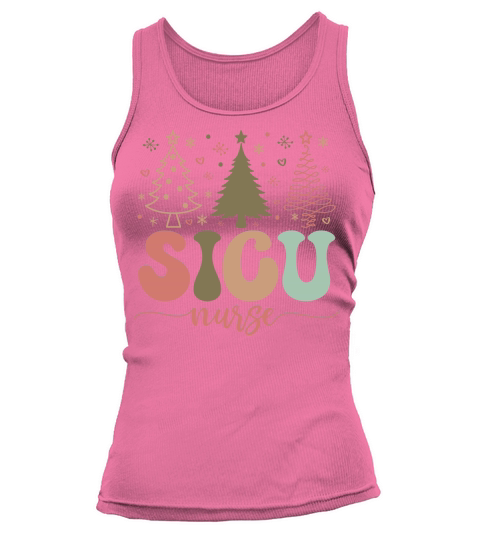 SICU Nurse Christmas   Gift Tank top Woman