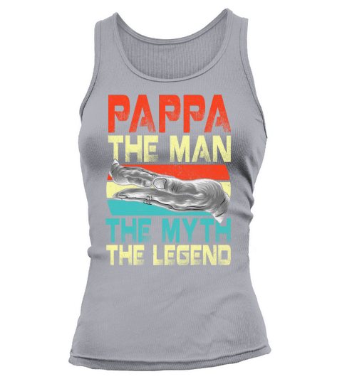 Vintage Papa Man Myth Legend Shirt Daddy Father Shirt Tank top Woman