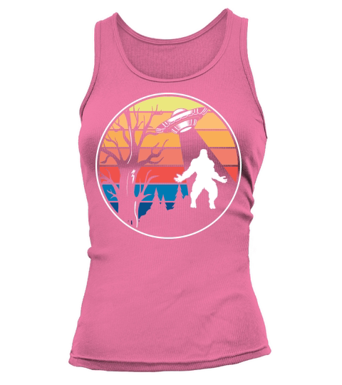 Vintage UFO Alien Bigfoot 2 Tank top Woman