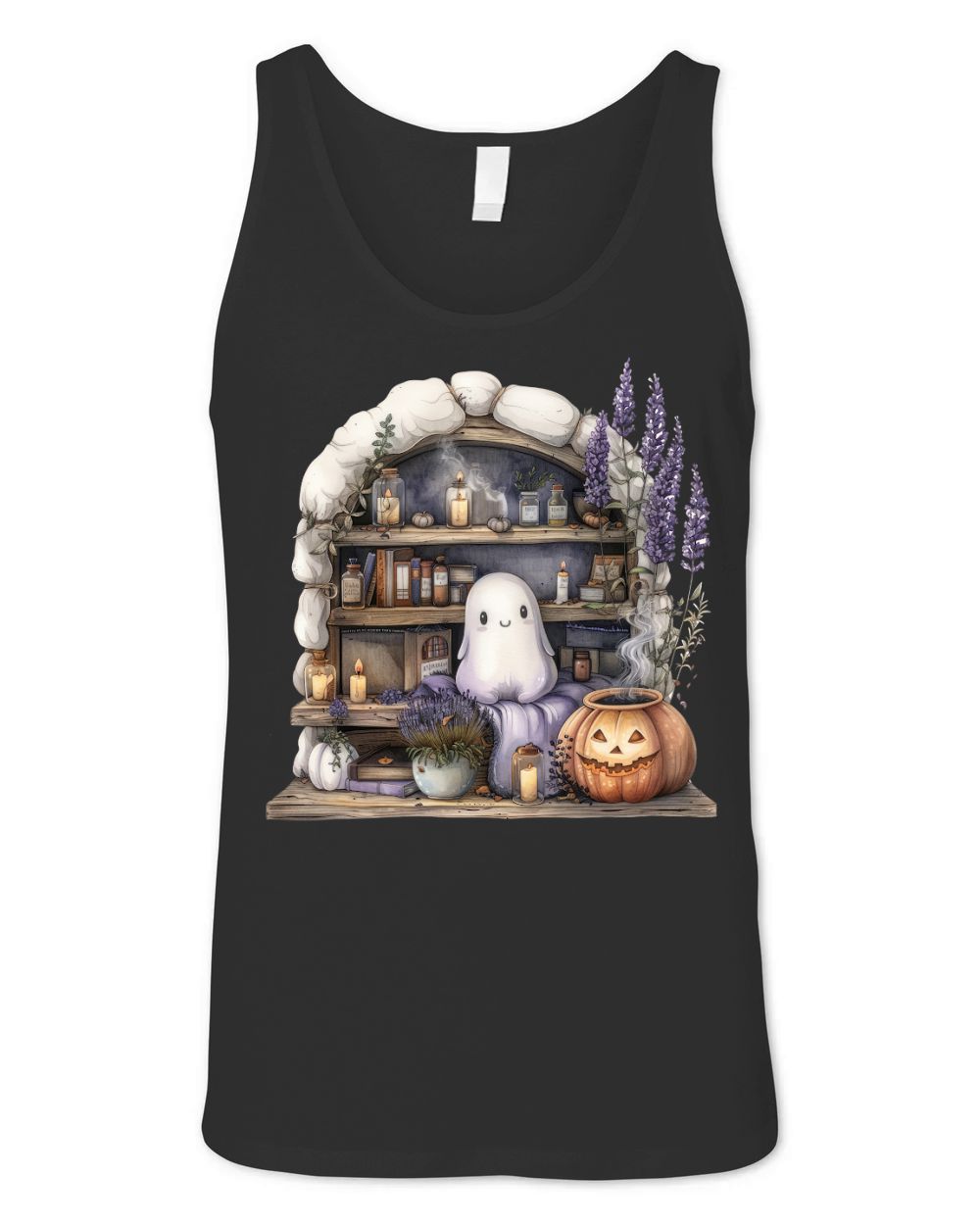 cute spooky book2 (1) OK Unisex Jersey Tank