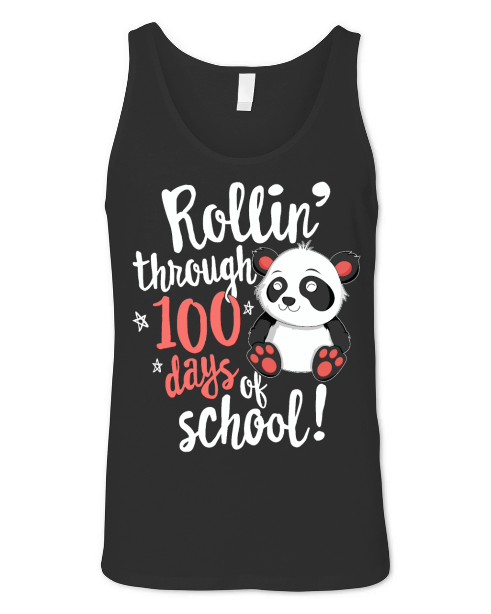 Rolling Through 100 Days Of School TShirt for Unisex Jersey Tank