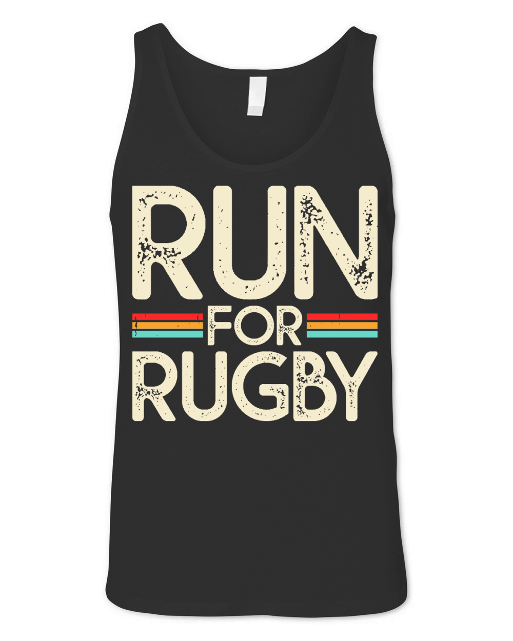 Vintage Rugby Player run for rugby Unisex Jersey Tank