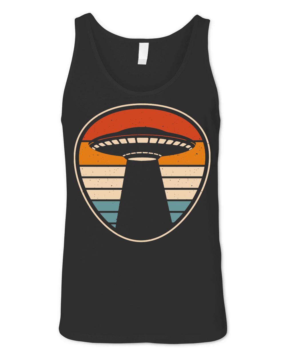 Vintage UFO Alien 12 Unisex Jersey Tank