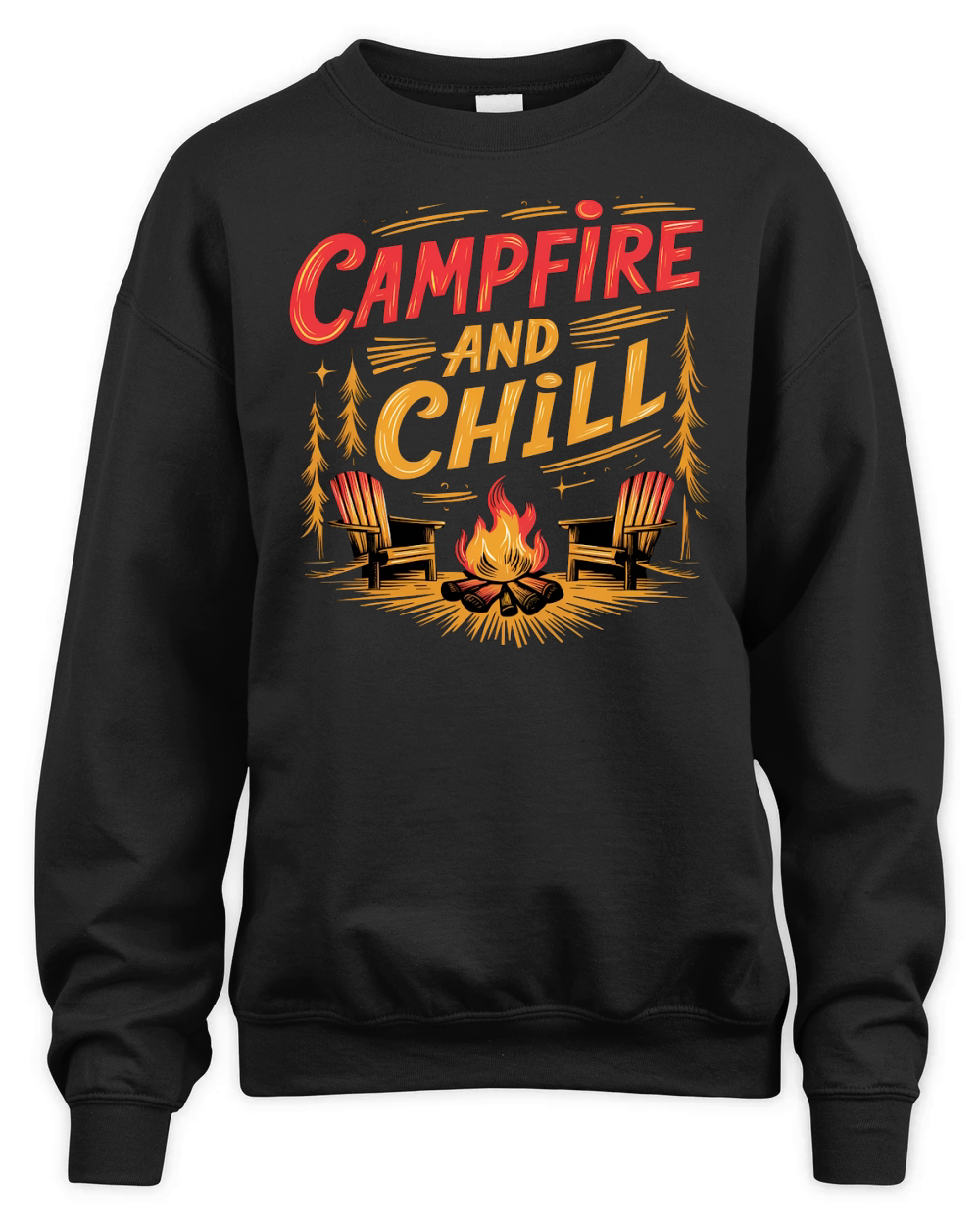 Campfire and chill Unisex Premium Crewneck Sweatshirt