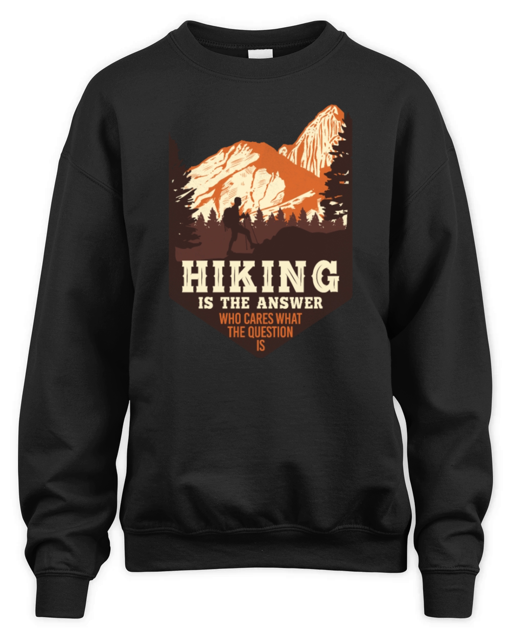 Hiking Mountain Unisex Premium Crewneck Sweatshirt
