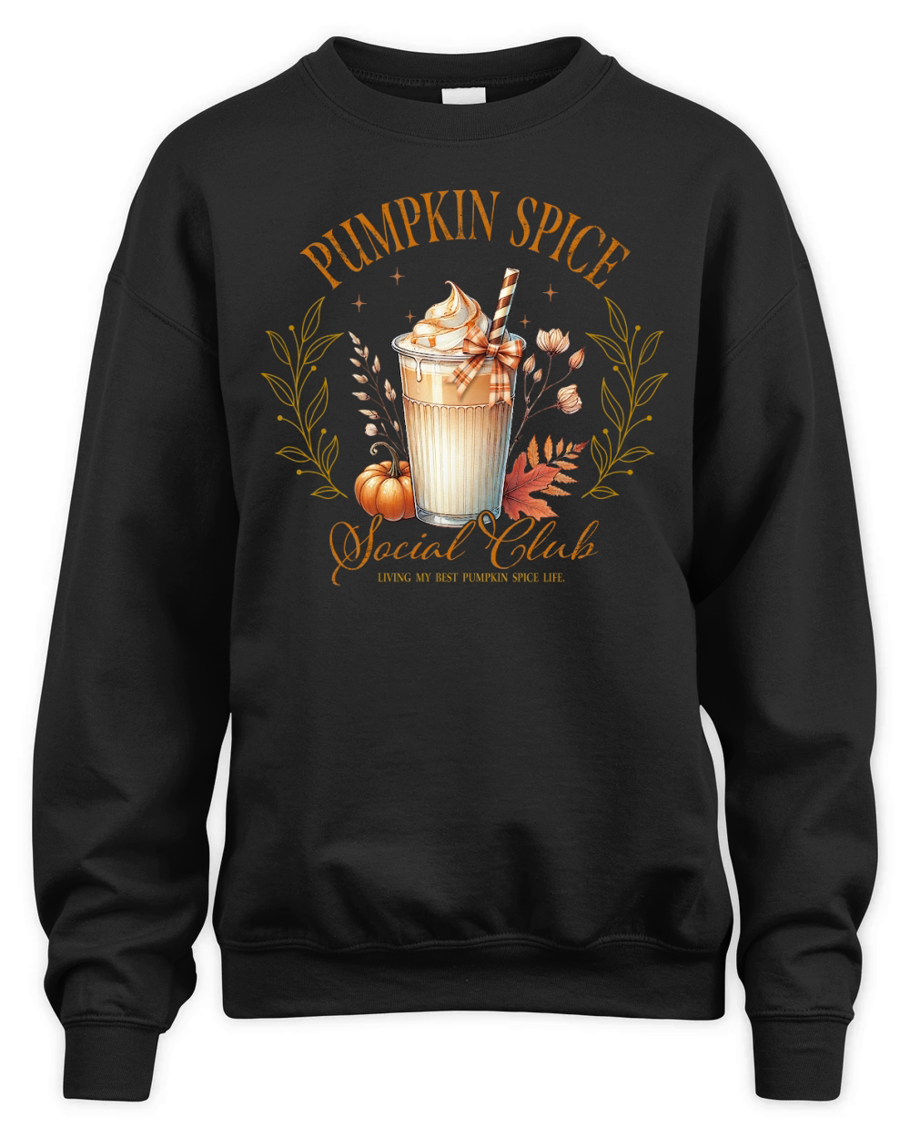 Pumpkin Spice Social Club Unisex Premium Crewneck Sweatshirt