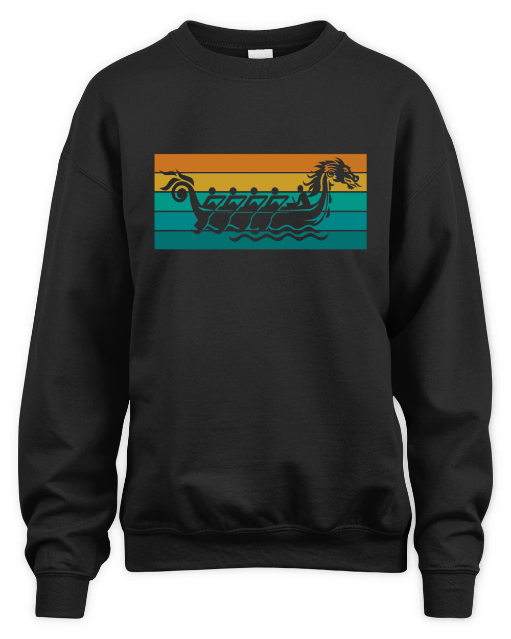 Retro Dragon Boat Unisex Premium Crewneck Sweatshirt