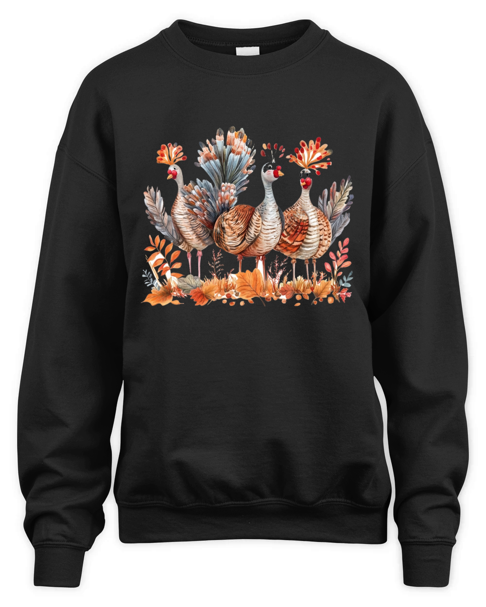 Thanksgiving Funny Turkey 17 Unisex Premium Crewneck Sweatshirt