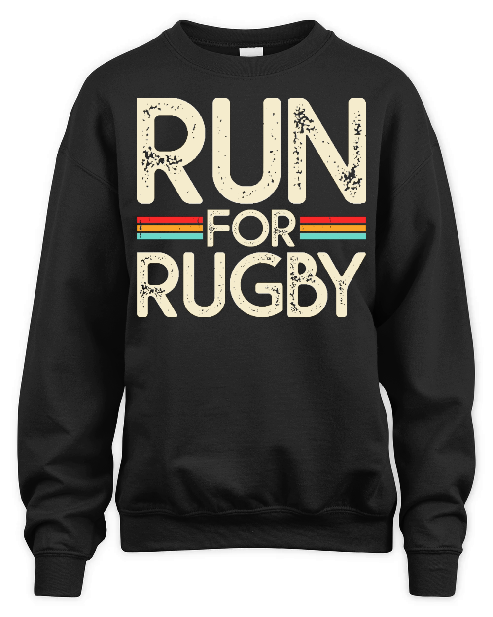 Vintage Rugby Player run for rugby Unisex Premium Crewneck Sweatshirt
