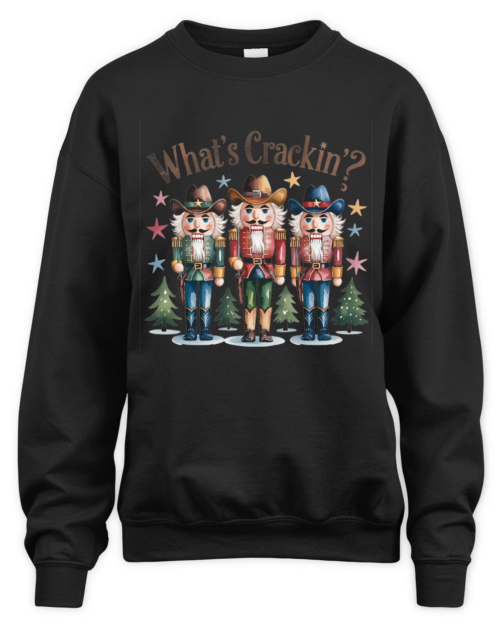 Whats Crackin Vintage Christmas 02 Unisex Premium Crewneck Sweatshirt