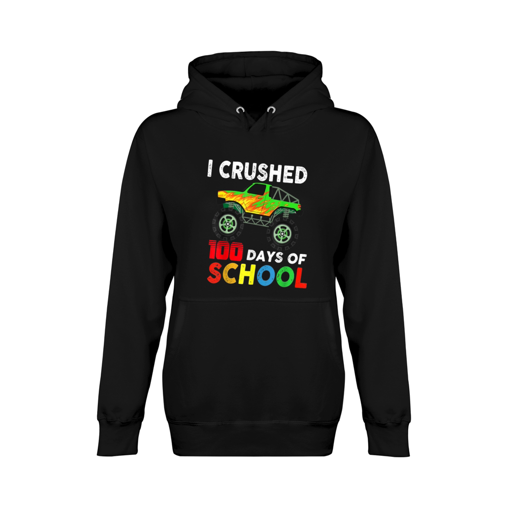 100 Days Of School Boys Monster Trucks T Shirt Unisex Premium Pullover Hoodie