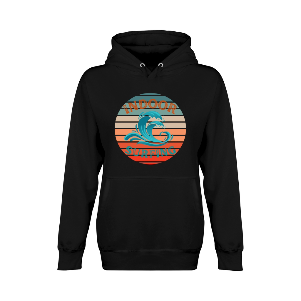 Indoor Surfing Waves Unisex Premium Pullover Hoodie