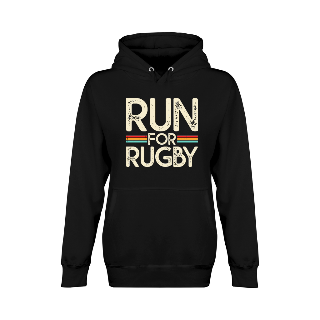 Vintage Rugby Player run for rugby Unisex Premium Pullover Hoodie