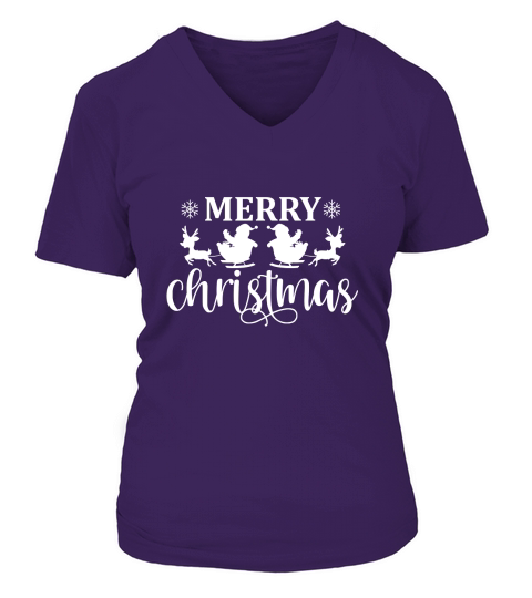 Merry christmas 3 V-neck T-Shirt Woman