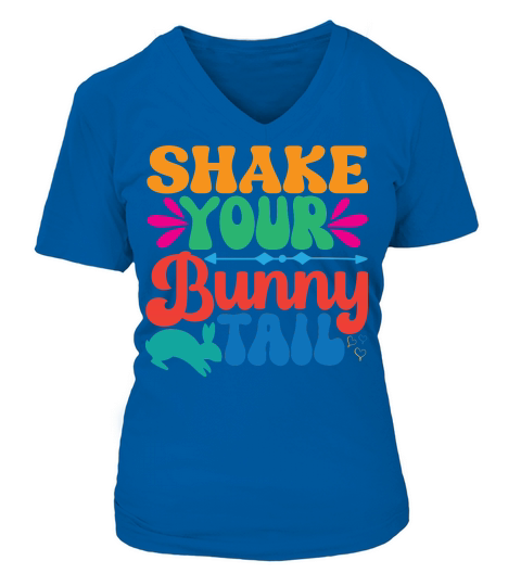 Shake Your Bunny Tail V-neck T-Shirt Woman
