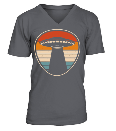 Vintage UFO Alien 12 V-Neck T-shirt