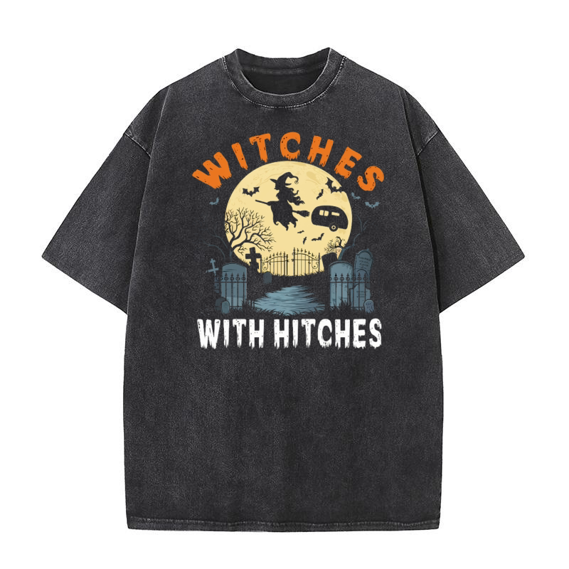 407. witches with hitches Washed T-Shirt
