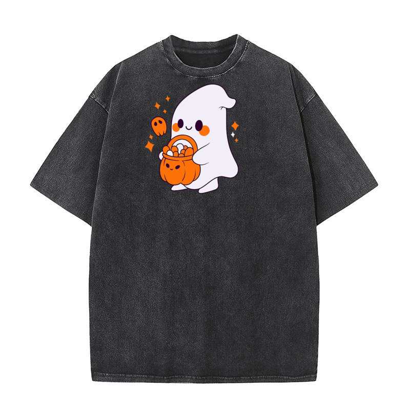 Design Set of Halloween Washed T-Shirt