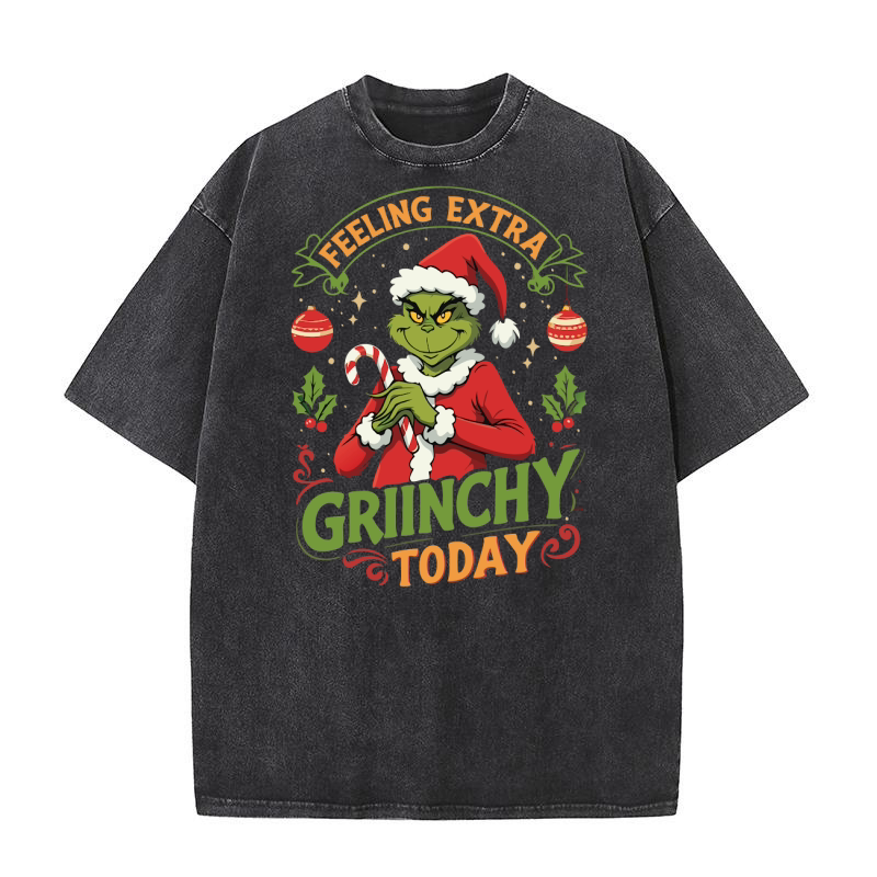 Feeling extra griinchy today Washed T-Shirt