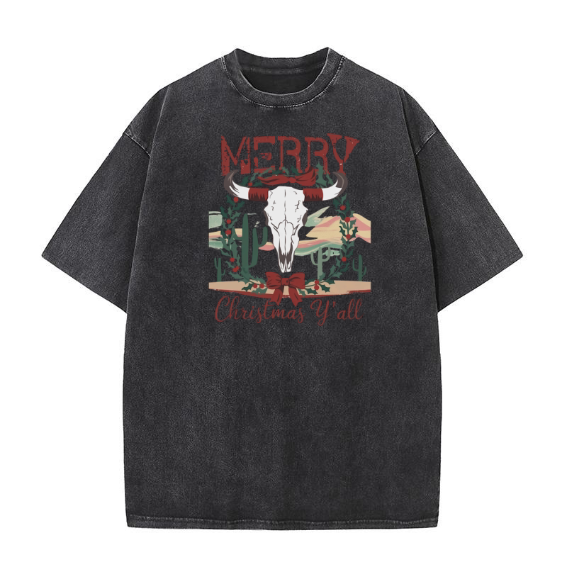 Merry christmas yall 8 Washed T-Shirt