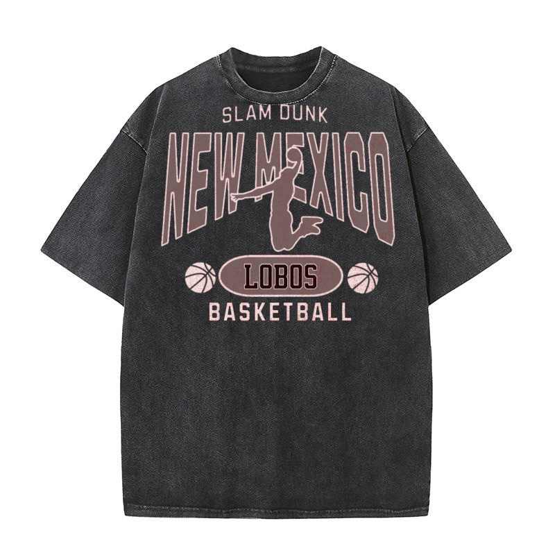 New Mexico Basketball Lobos Washed T-Shirt