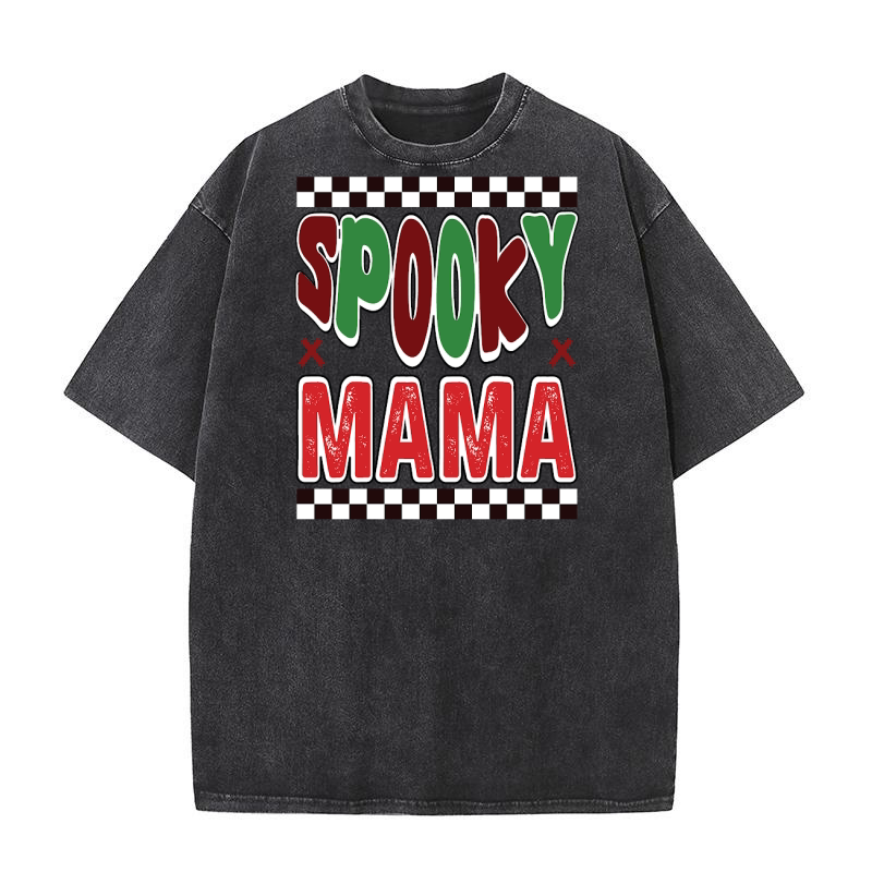 Spooky mama 4 Washed T-Shirt