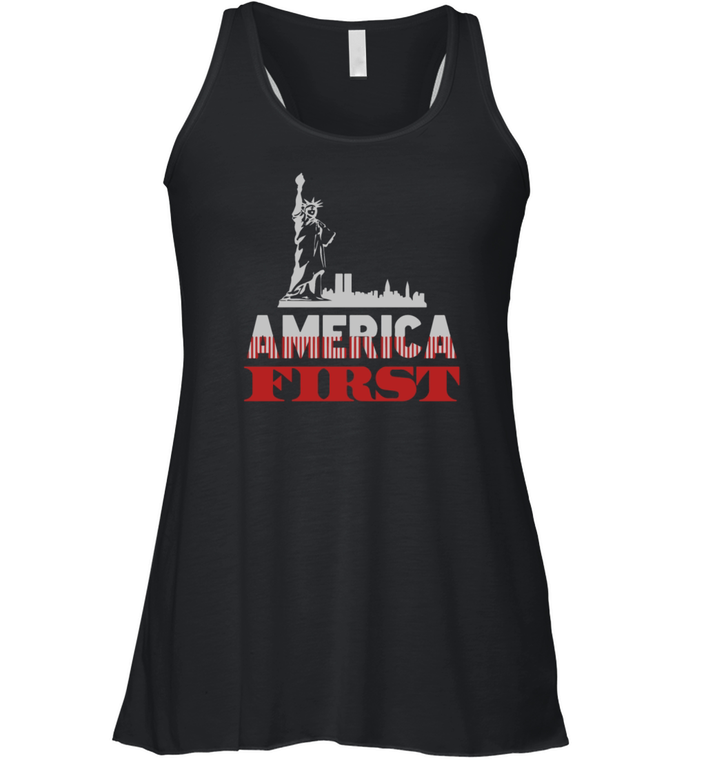 America First Donald Trump Women's Flowy Tank Top