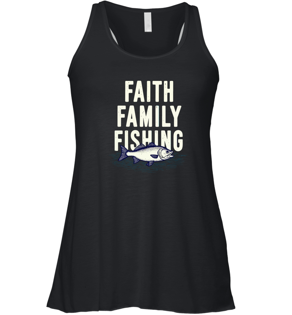 Faith family fishing Women's Flowy Tank Top