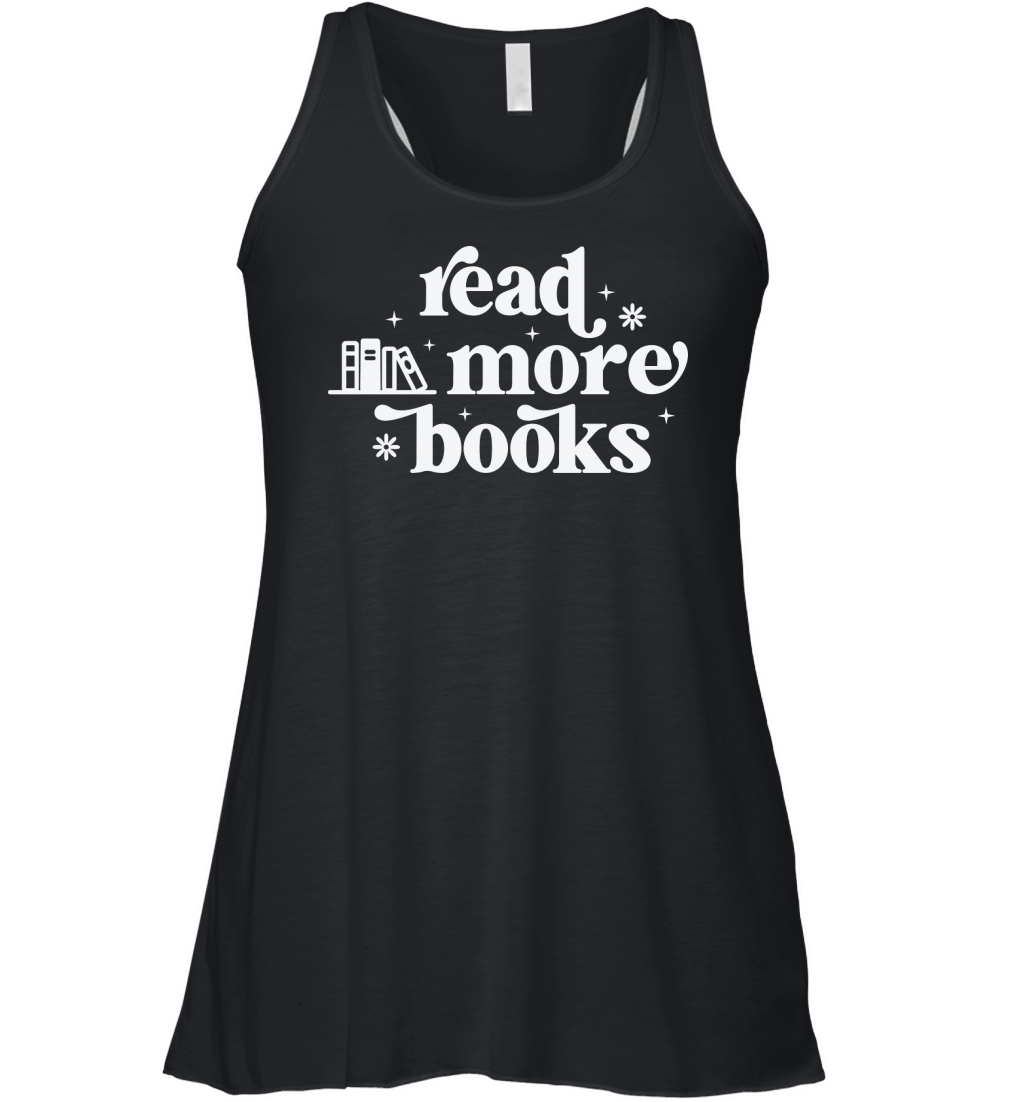 Read More Books 3White Women's Flowy Tank Top