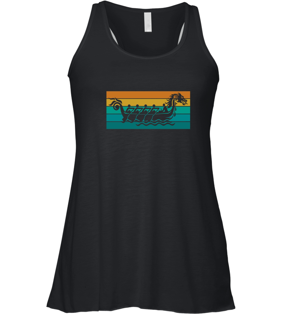 Retro Dragon Boat Women's Flowy Tank Top
