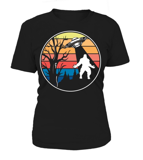 Vintage UFO Alien Bigfoot 2 Women's T-Shirt