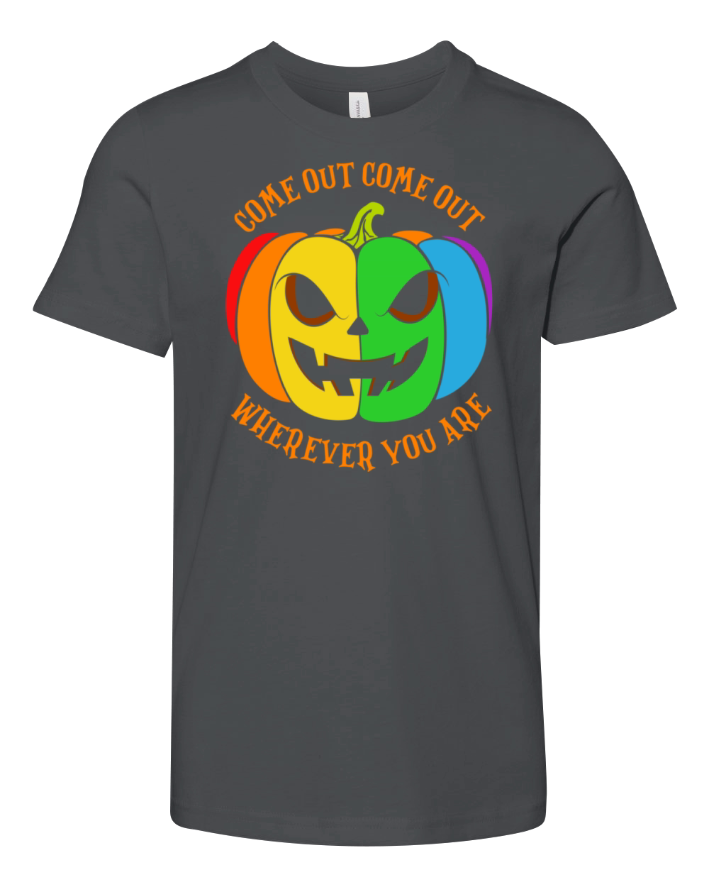 Happy Halloween Come Out Come Out Wherever You Are Youth Unisex Jersey Tee