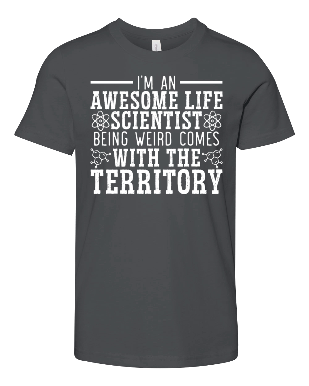 Im An Awesome Life Scientist Science Biology Youth Unisex Jersey Tee