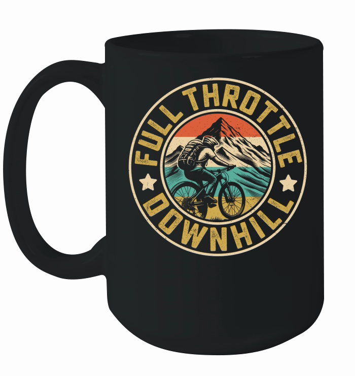 Full Throttle Downhill Ceramic Mug