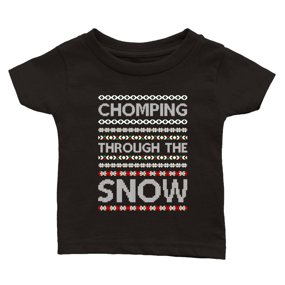 Chomping Through The Snow Ugly Christmas Classic Baby Crewneck T-shirt