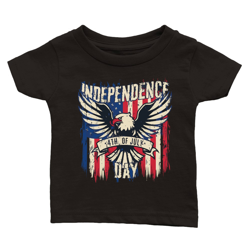Independence Day 4TH JULY Classic Baby Crewneck T-shirt
