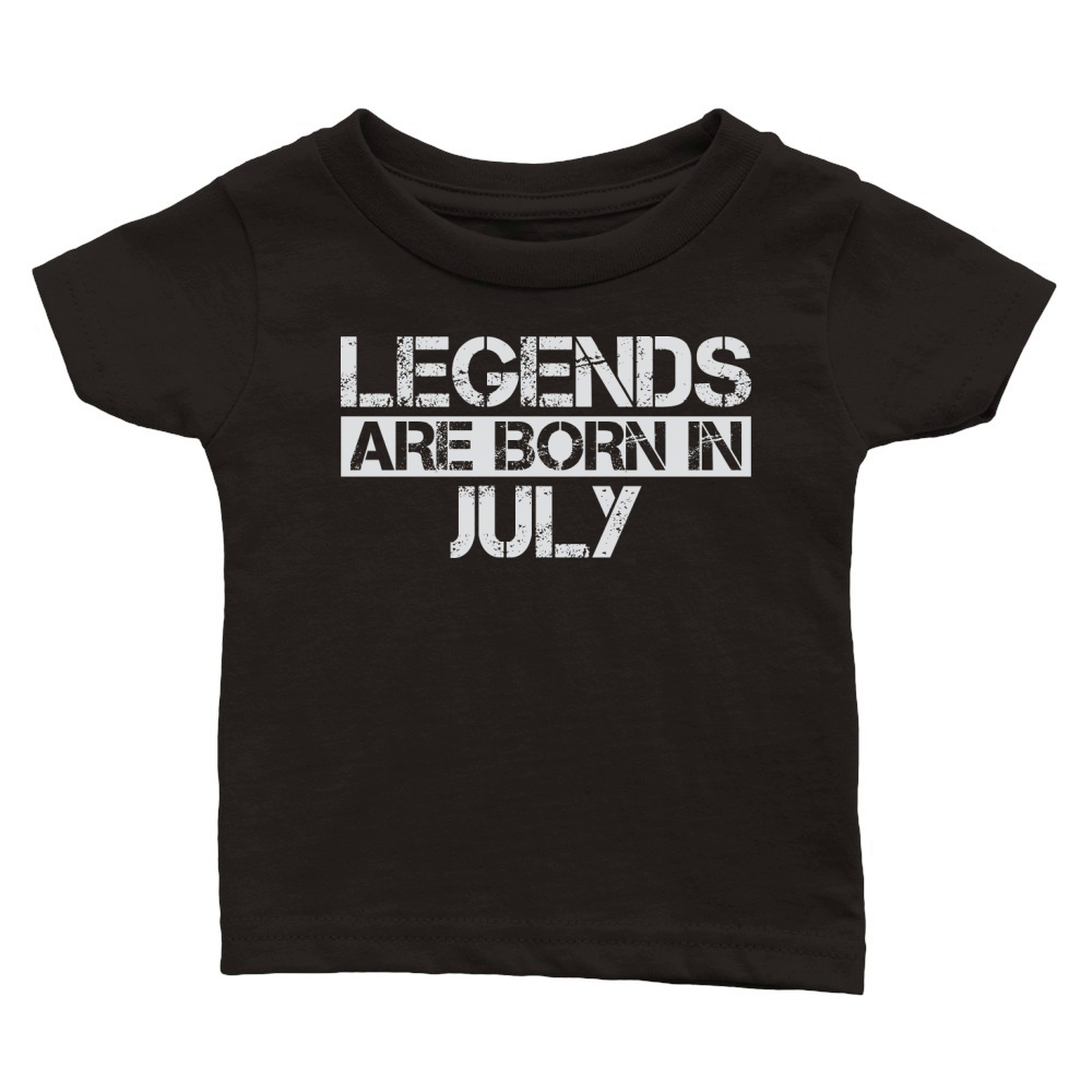 Legends are born in July Classic Baby Crewneck T-shirt