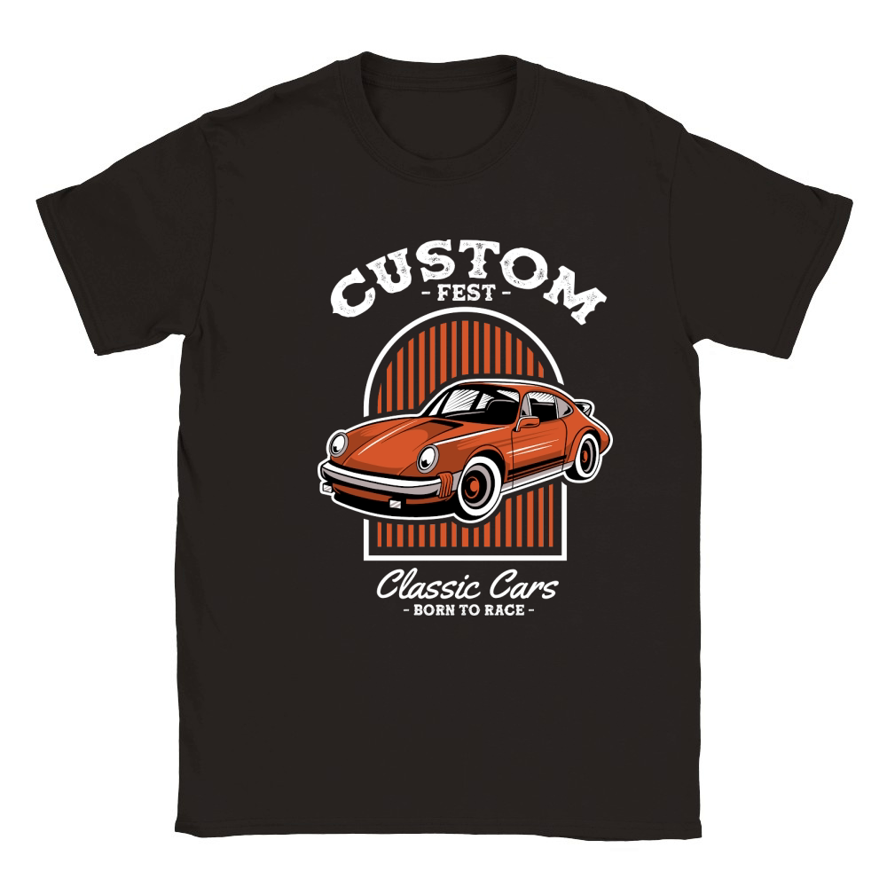 Classic Car Custom Fest Classic Kids Crewneck T-shirt
