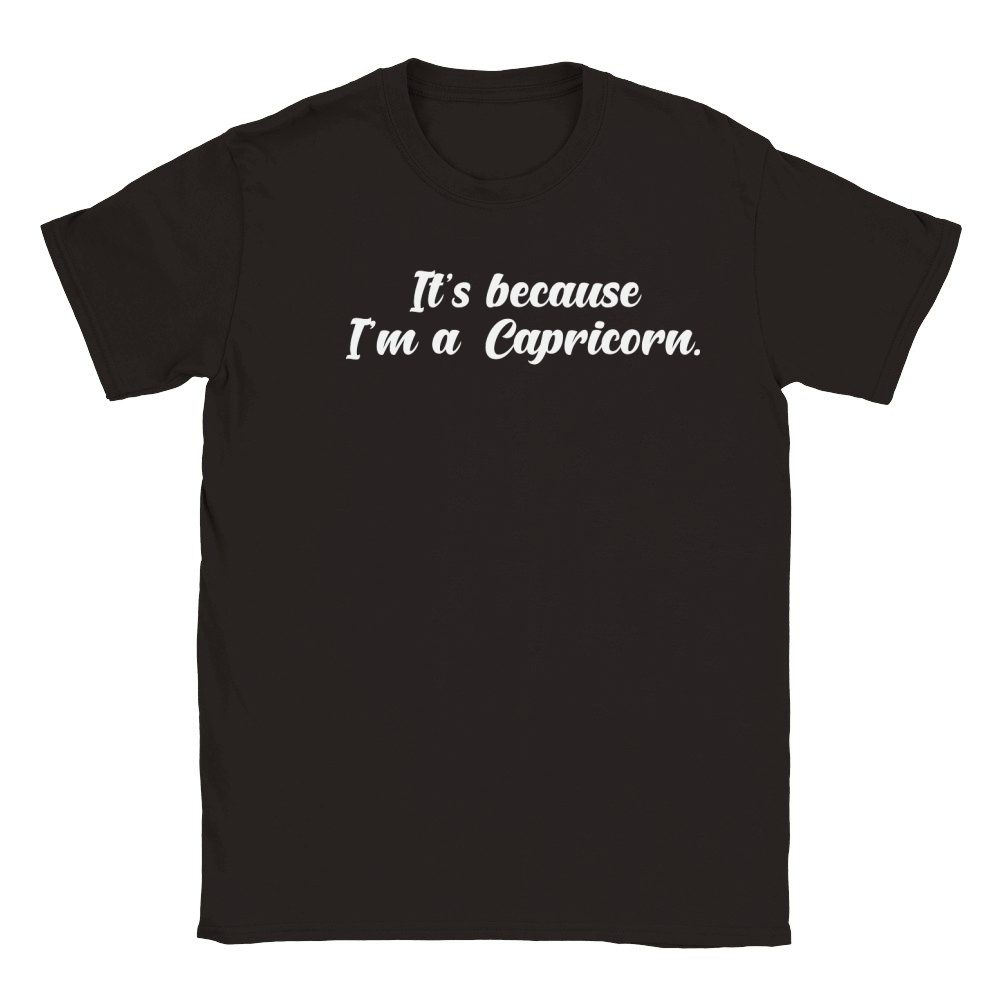 Its Because Im a Capricorn 2 Classic Kids Crewneck T-shirt