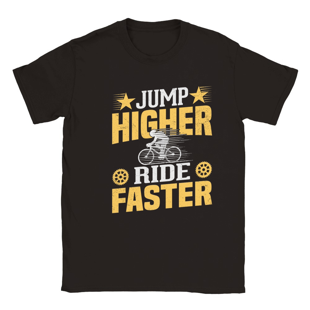 Jump Higher Ride Faster BMX Classic Kids Crewneck T-shirt