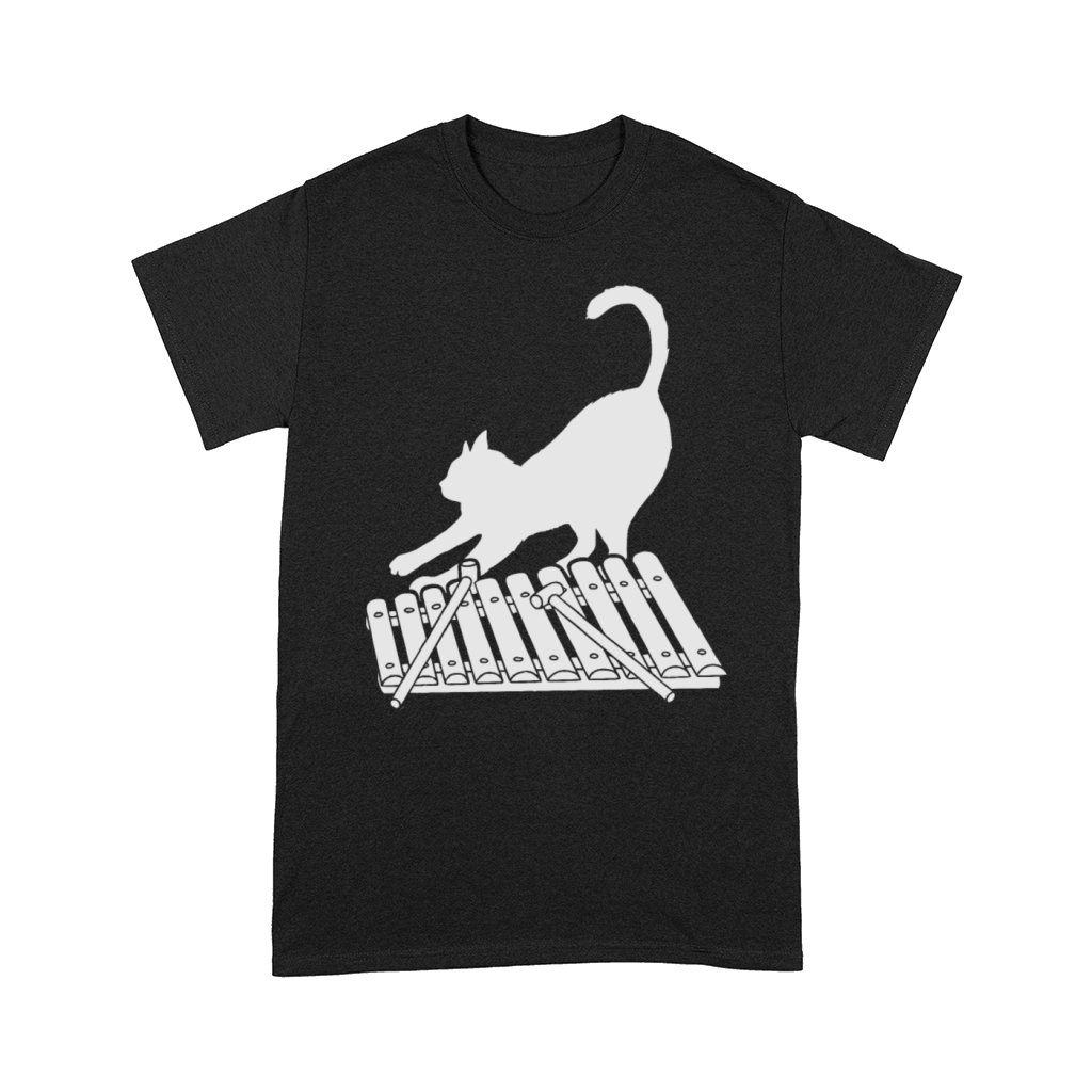 Cat Playing Xylophone Cute Musical Comfort T-shirt