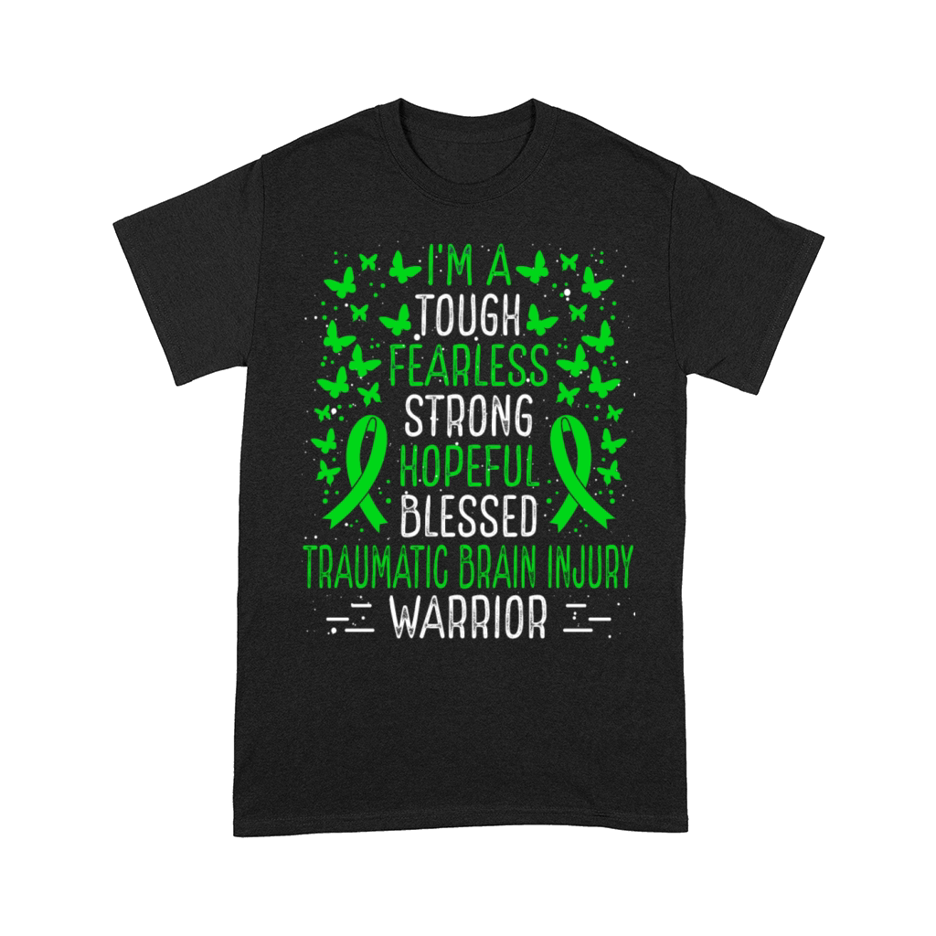 Traumatic Brain Injury Awareness Ribbon Warrior Comfort T-shirt