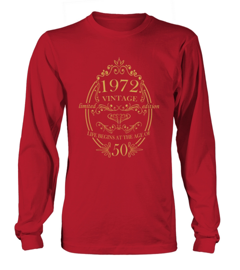 50th Birthday Gifts Women Vintage Long sleeved Unisex