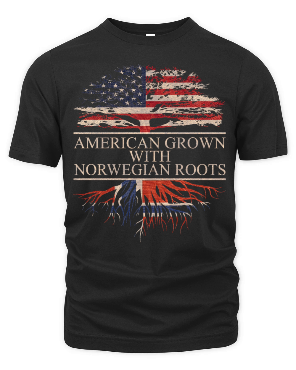 American Grown with Norwegian Roots Organic Unisex T-shirt